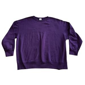Vintage FOTL Fleece Sweatshirt Grape Purple 50/50 Size XL